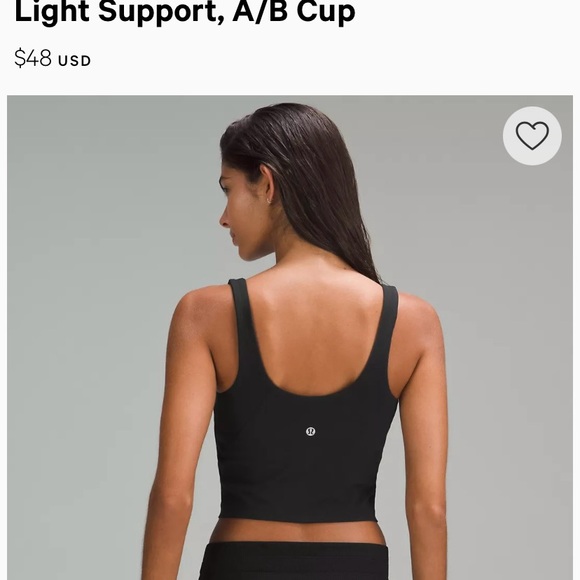 Lululemon Align Tank Light Support A/B cup. Size 4.  Lilac. Worn once. - Picture 3 of 5